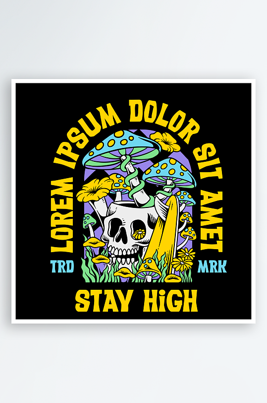 创意矢量潮流印花元素-众图网