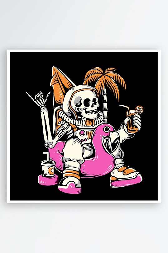 创意矢量潮流印花元素-众图网