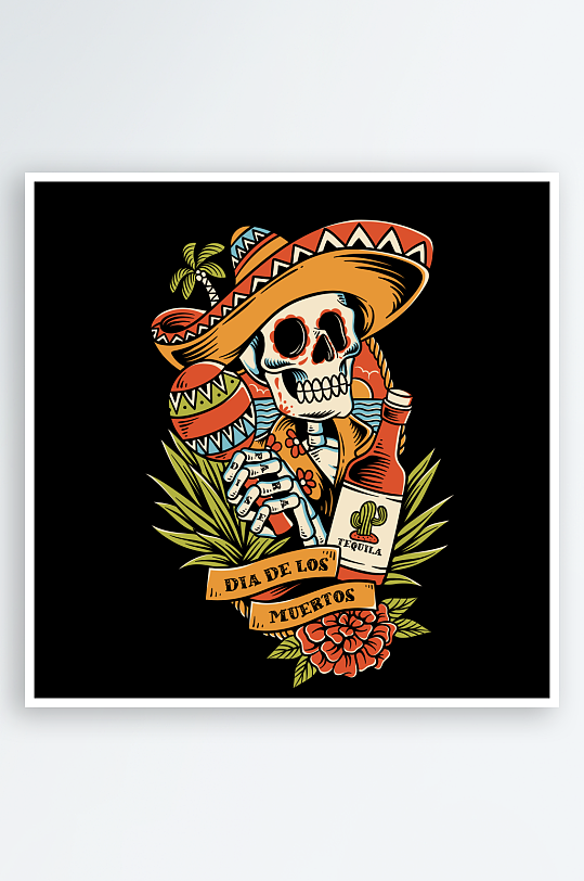 创意矢量潮流印花元素-众图网