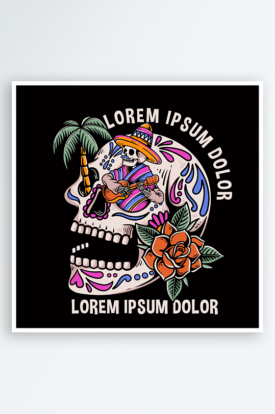 创意矢量潮流印花元素-众图网