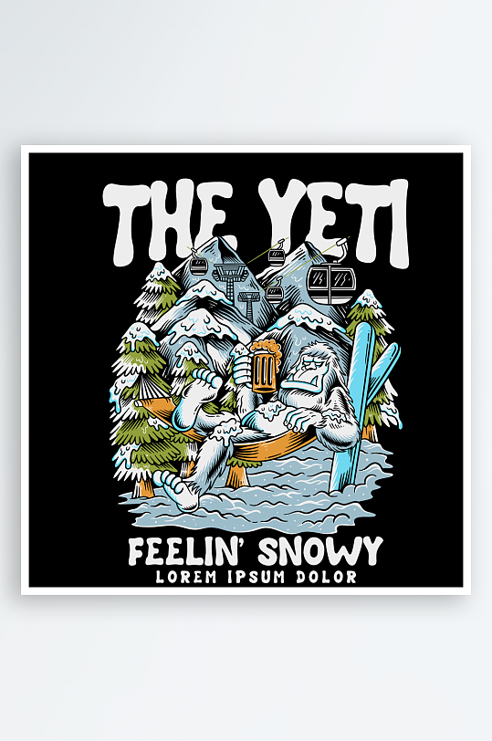 创意矢量潮流印花元素-众图网