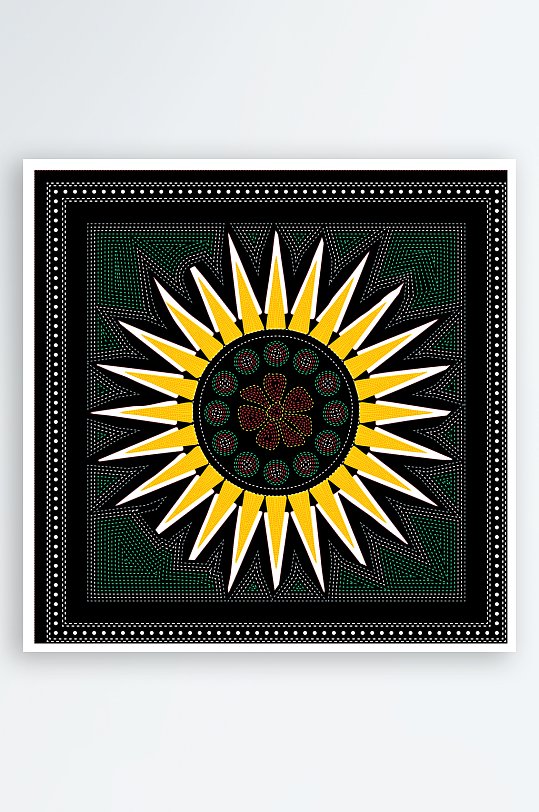 创意矢量丝巾图案背景-众图网