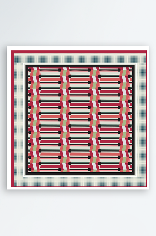 创意矢量丝巾图案背景-众图网