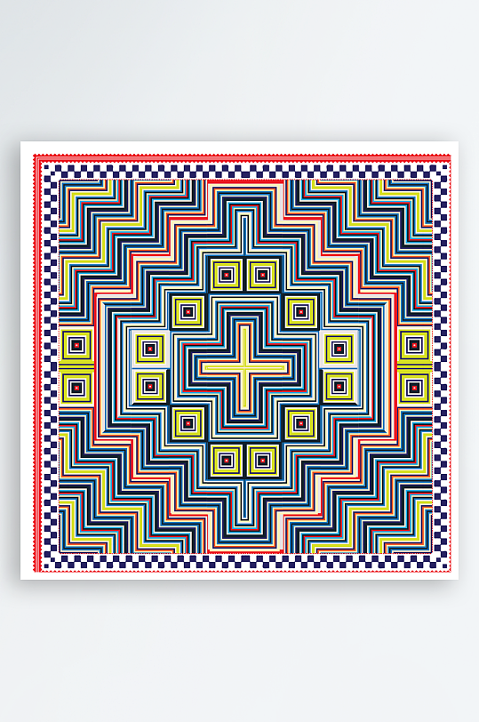 创意矢量丝巾图案背景-众图网