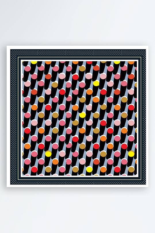 创意矢量丝巾图案背景-众图网