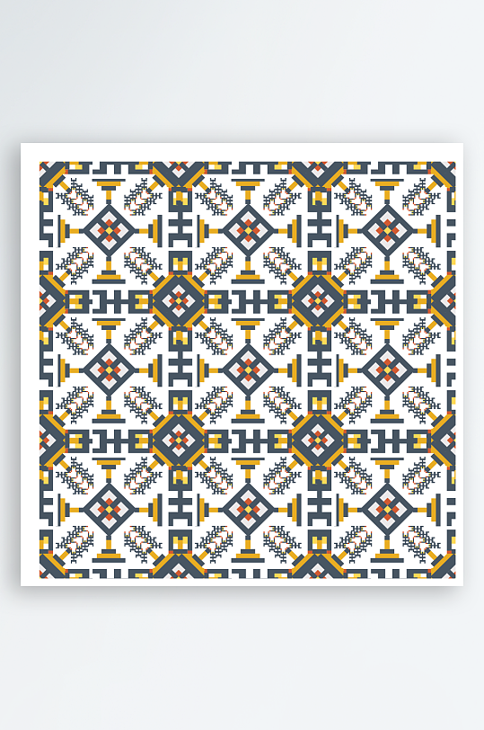 创意矢量丝巾图案背景-众图网