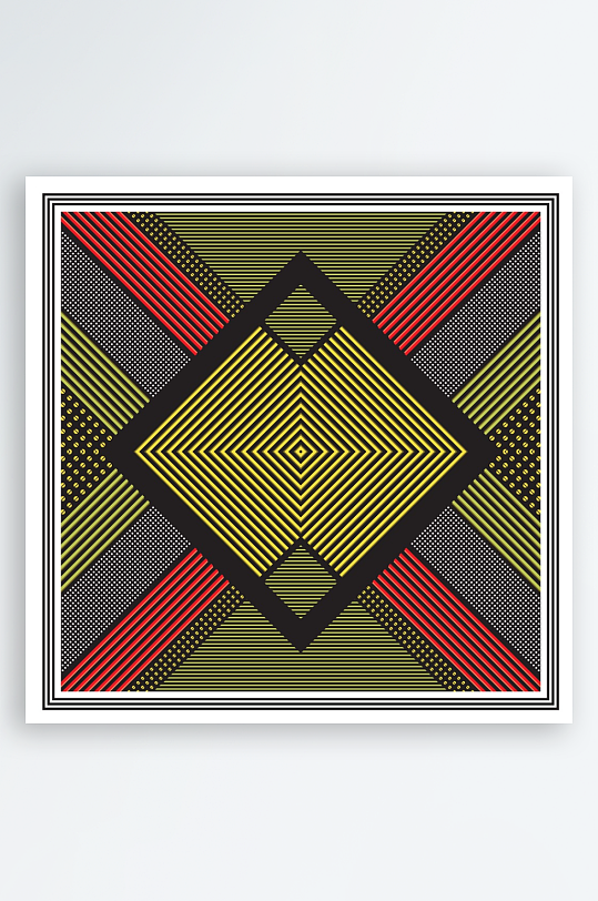 创意矢量丝巾图案背景-众图网