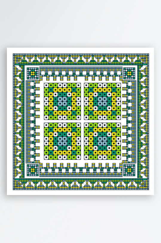 创意矢量丝巾图案背景-众图网