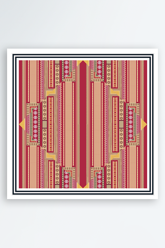 创意矢量丝巾图案背景-众图网