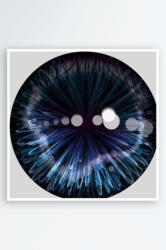 创意简约美瞳瞳孔元素-众图网