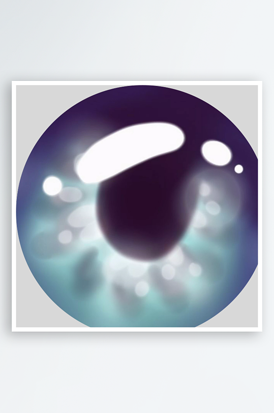 创意简约美瞳瞳孔元素-众图网