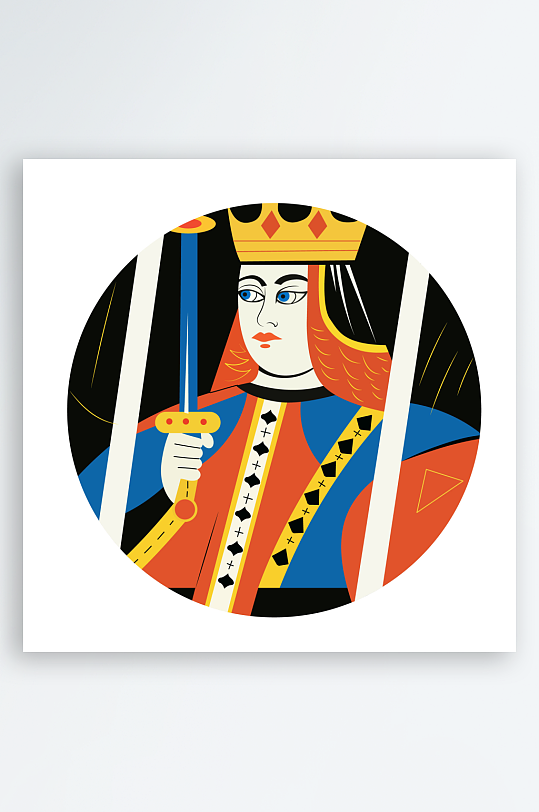 创意矢量扑克牌元素设计-众图网