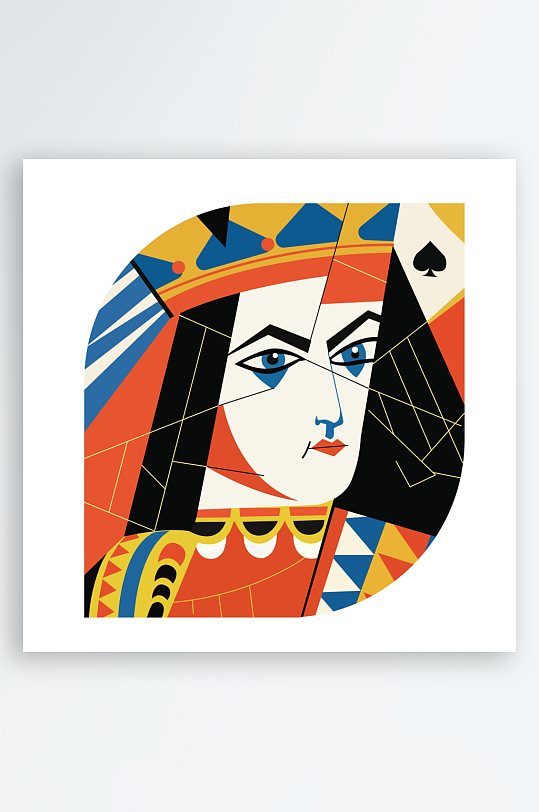 创意矢量扑克牌元素设计-众图网