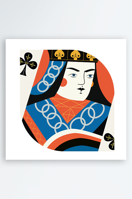 创意矢量扑克牌元素设计-众图网