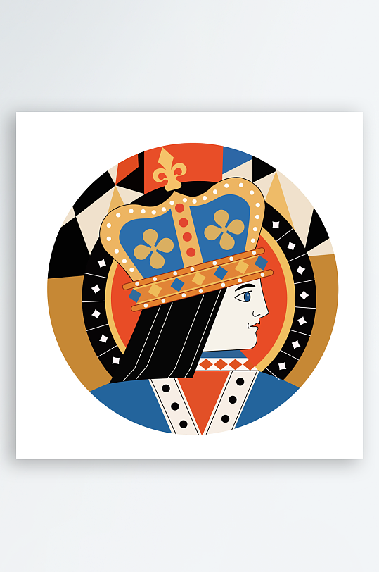 创意矢量扑克牌元素设计-众图网