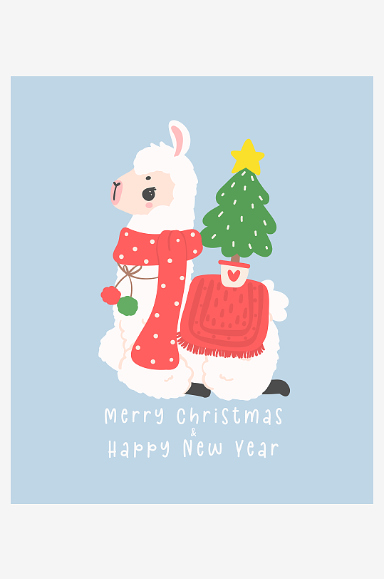 创意矢量圣诞节印花元素-众图网