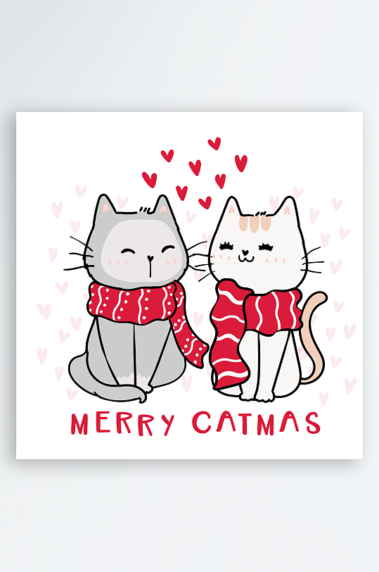 创意矢量圣诞节印花元素-众图网