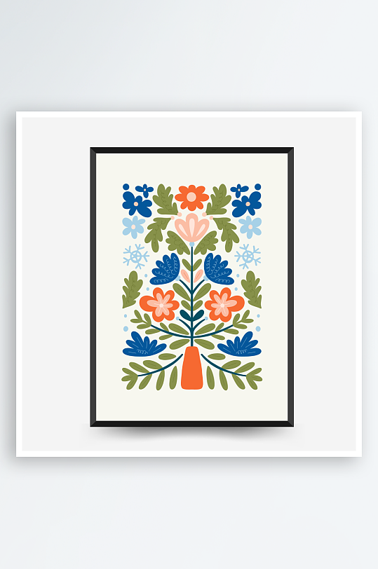 创意矢量圣诞装饰画设计-众图网