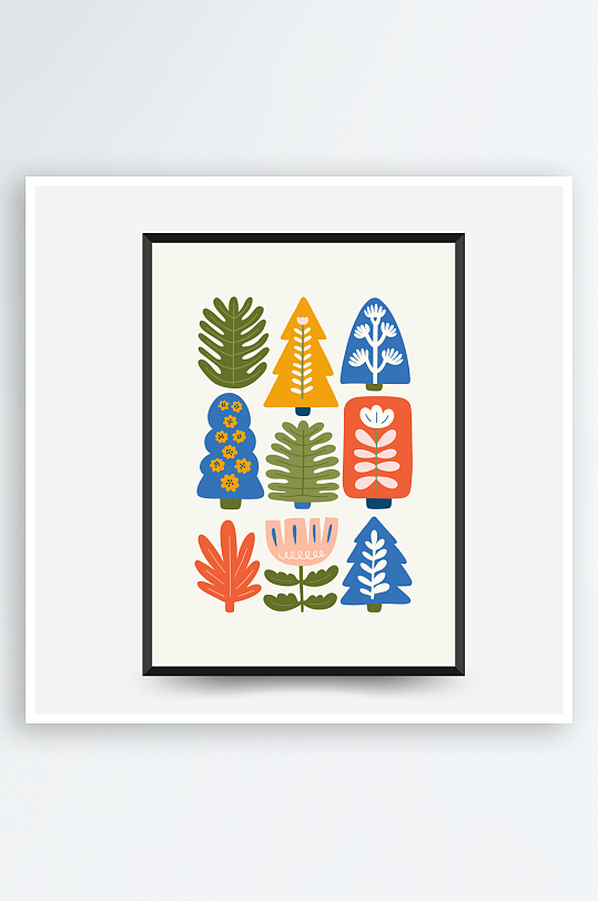 创意矢量圣诞装饰画设计-众图网