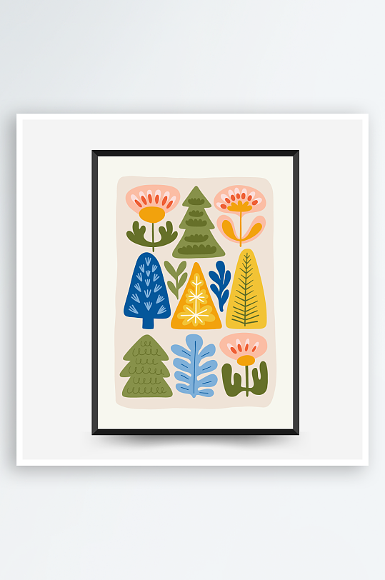 创意矢量圣诞装饰画设计-众图网