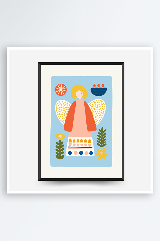 创意矢量圣诞装饰画设计-众图网