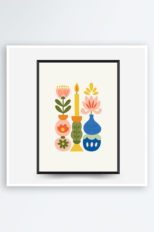 创意矢量圣诞装饰画设计-众图网