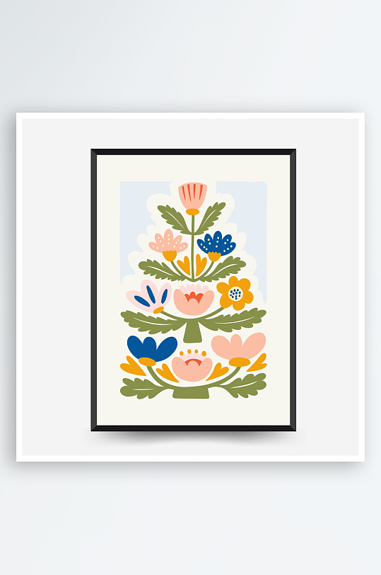 创意矢量圣诞装饰画设计-众图网