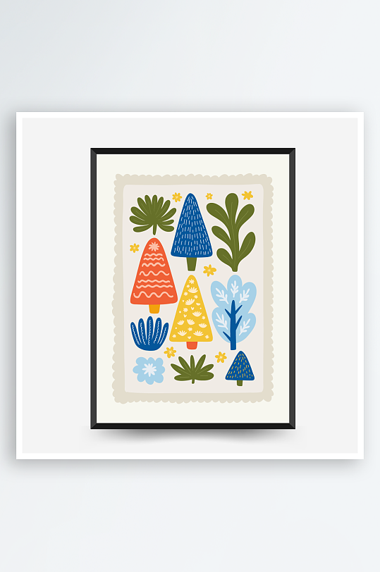 创意矢量圣诞装饰画设计-众图网