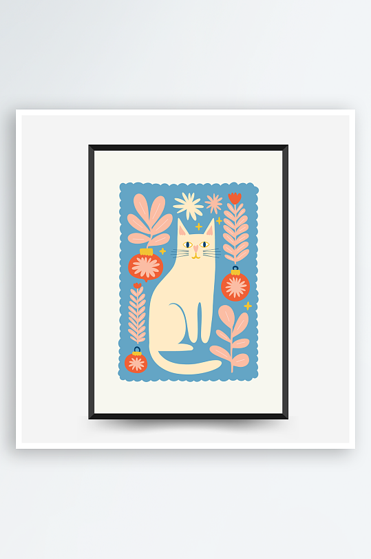 创意矢量圣诞装饰画设计-众图网