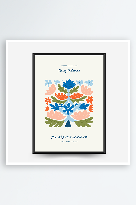 创意矢量圣诞装饰画设计-众图网