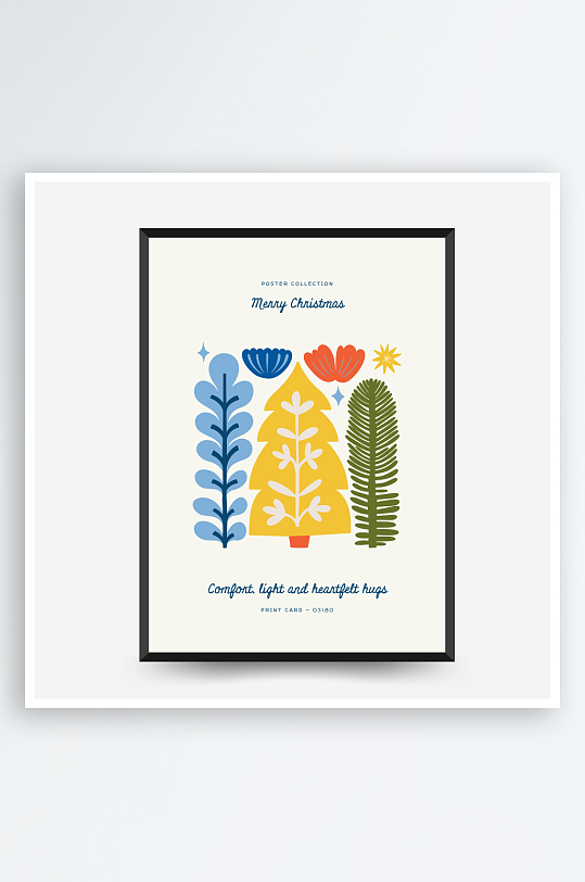 创意矢量圣诞装饰画设计-众图网