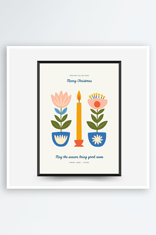 创意矢量圣诞装饰画设计-众图网