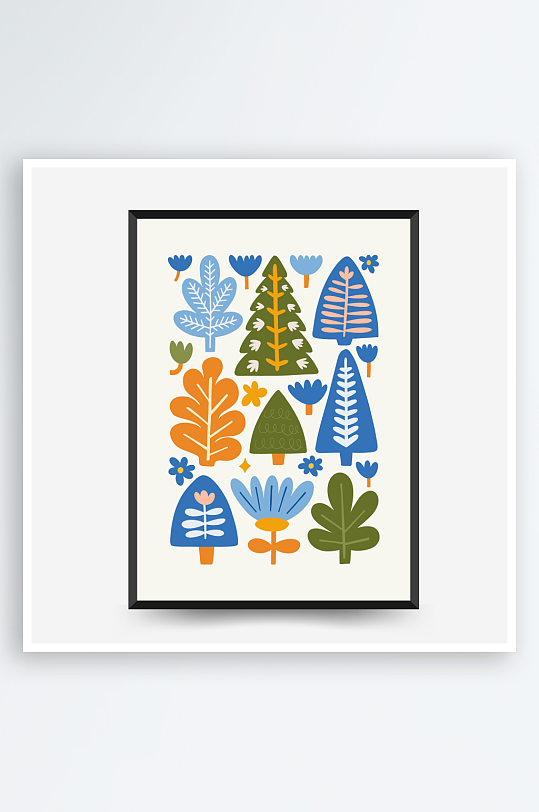 创意矢量圣诞装饰画设计-众图网