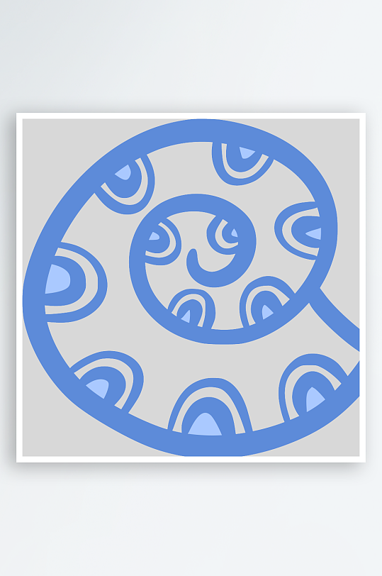 创意矢量海螺元素设计-众图网