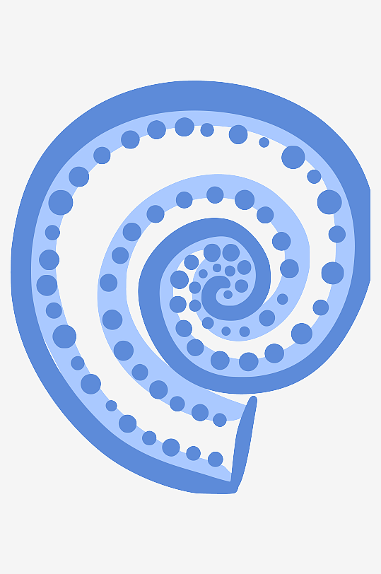 创意矢量海螺元素设计-众图网