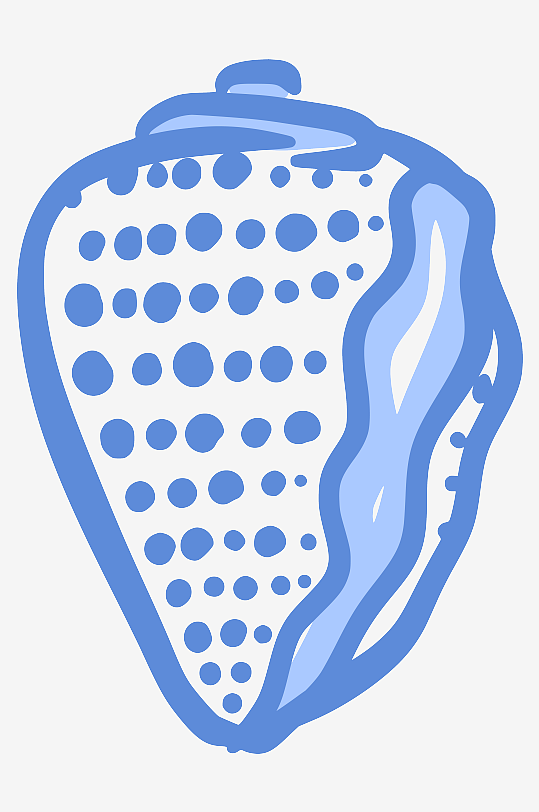 创意矢量海螺元素设计-众图网