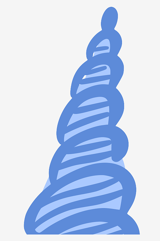 创意矢量海螺元素设计-众图网