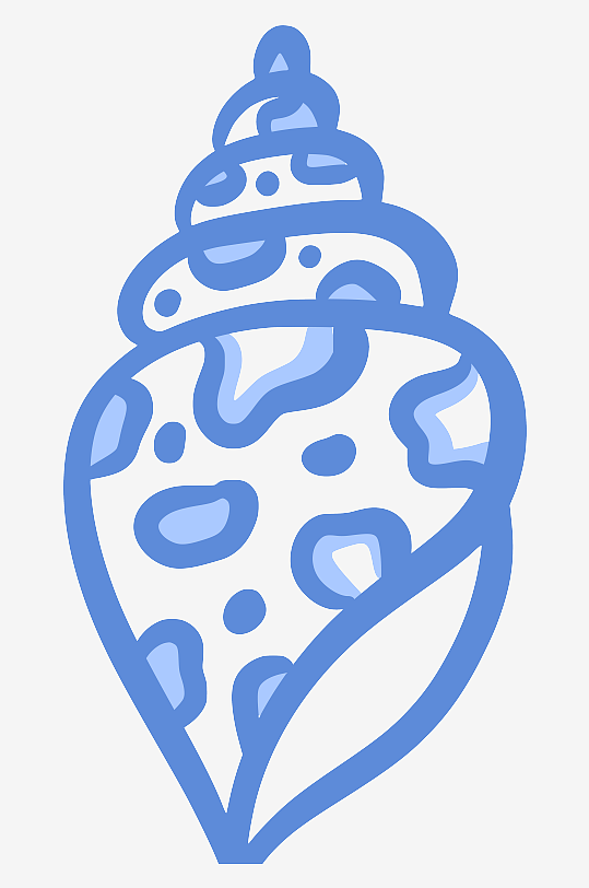 创意矢量海螺元素设计-众图网