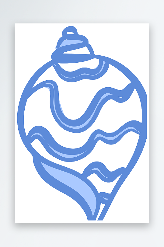 创意矢量海螺元素设计-众图网