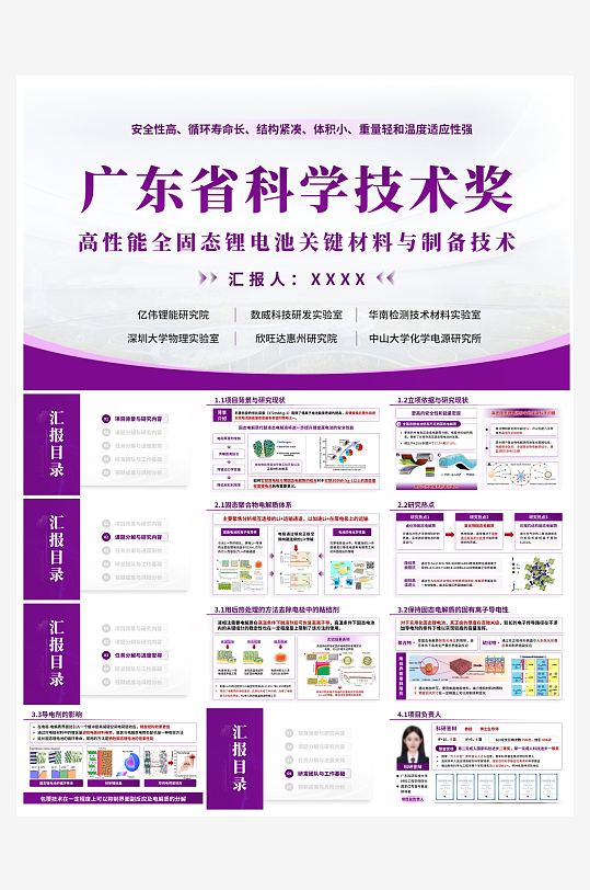 创意简约科研学术PPT模板-众图网