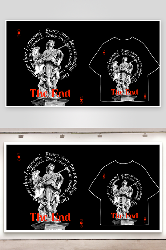 创意大气潮流黑暗印花元素-众图网