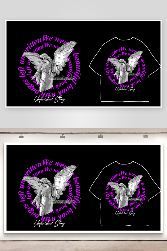 创意大气潮流黑暗印花元素-众图网