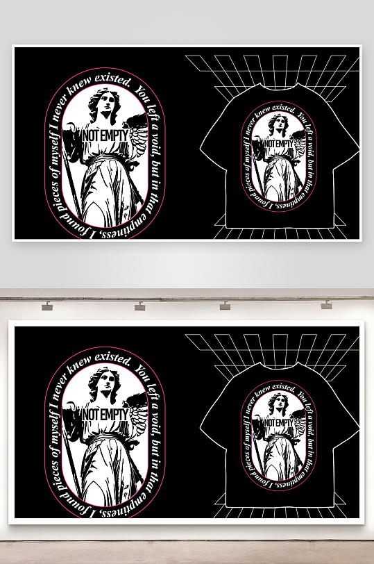 创意大气潮流黑暗印花元素-众图网