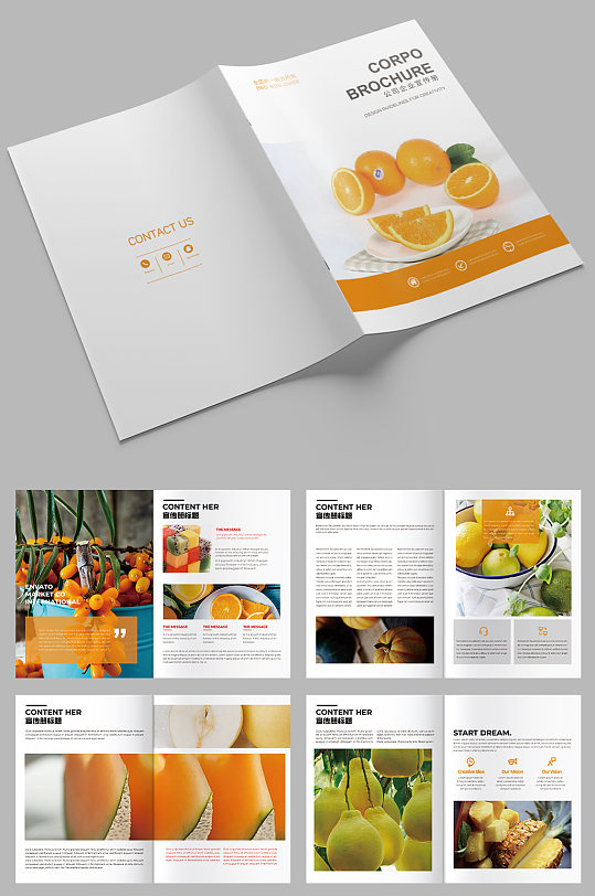 水果画册蔬菜画册农产品画册-众图网