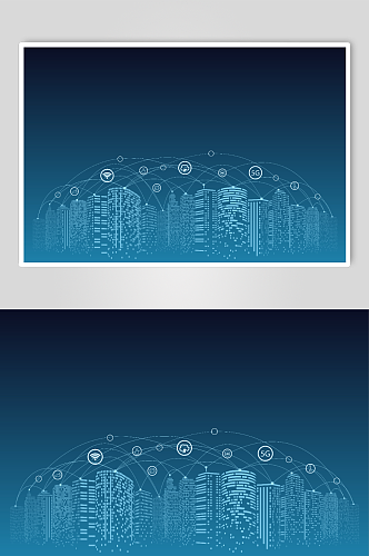 城市科技背景图片