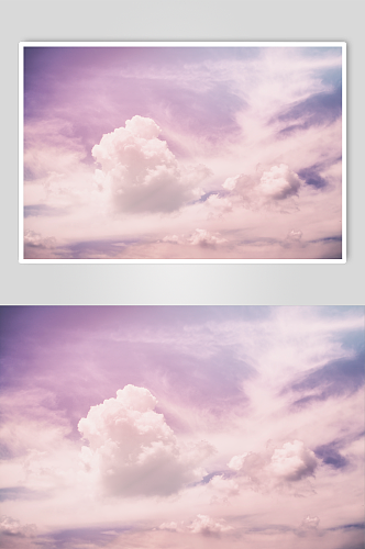 柔和的云彩背景图片