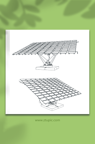 太阳能电池板矢量图