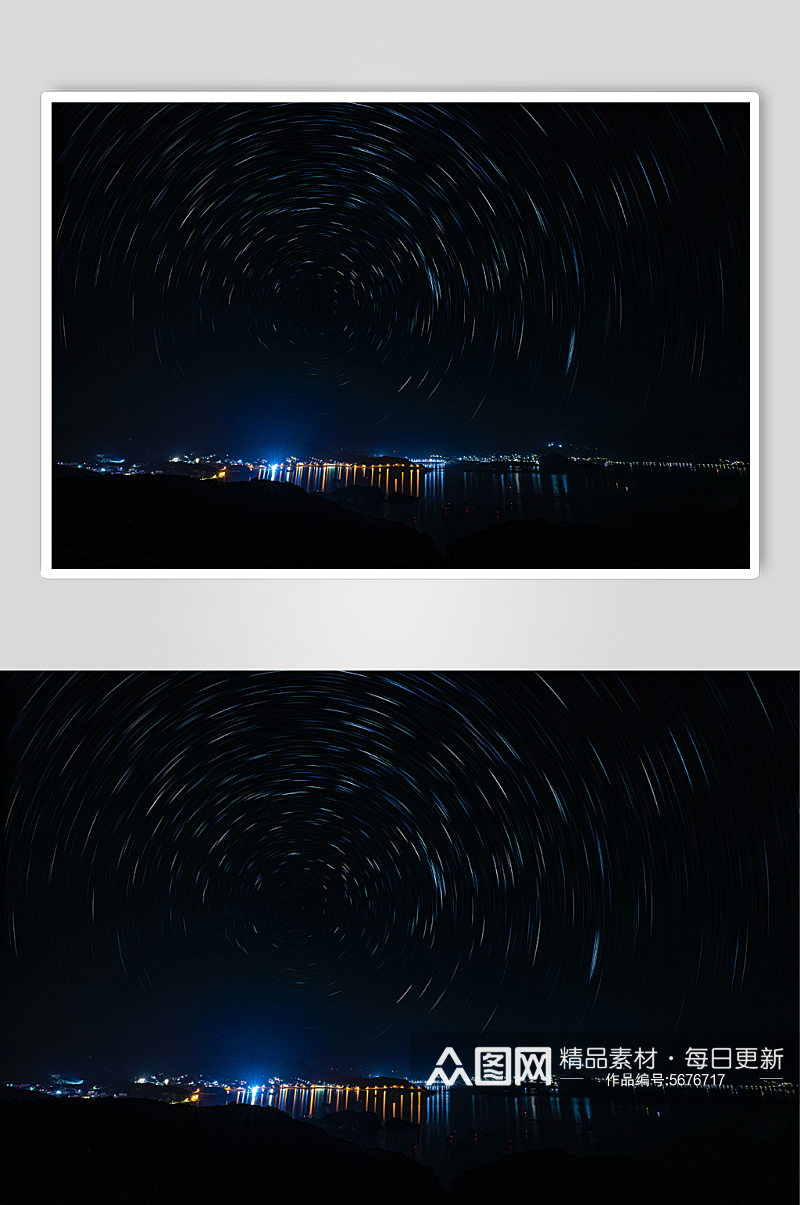夜晚的星空高清摄影图素材