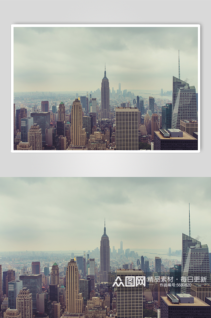 纽约市鸟瞰图高清摄影图素材