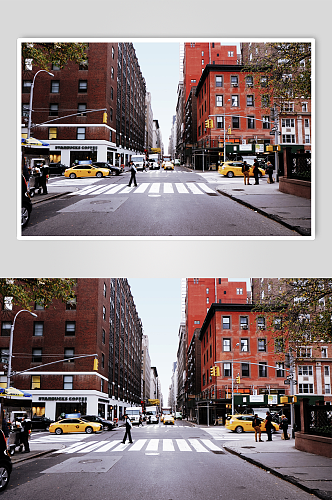 纽约市街景高清摄影图
